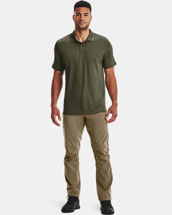 Polo UA Tactical Performance pour homme, Green, pdpMainDesktop image number 2